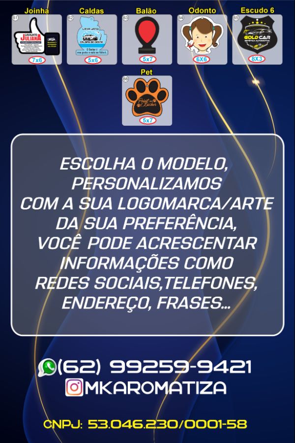 (400UN) PACK COM QUATROCENTOS UNIDADES DE AROMATIZANTES PERSONALIZADOS