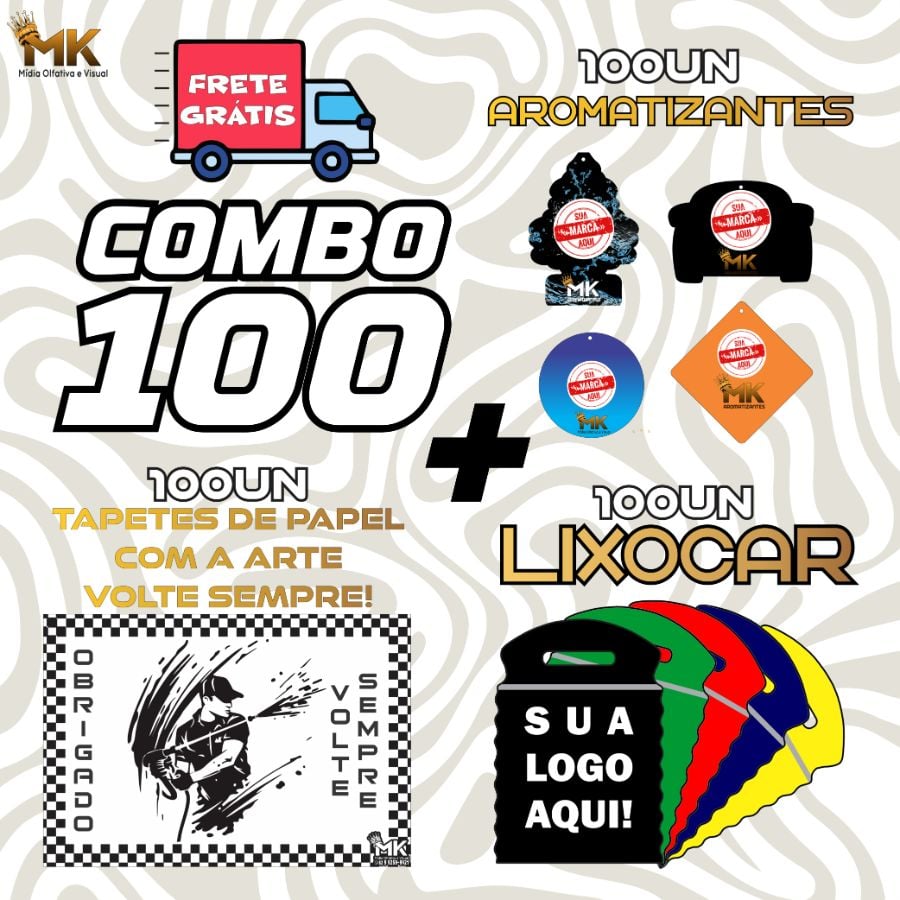 COMBO 100 COM FRETE GRÁTIS