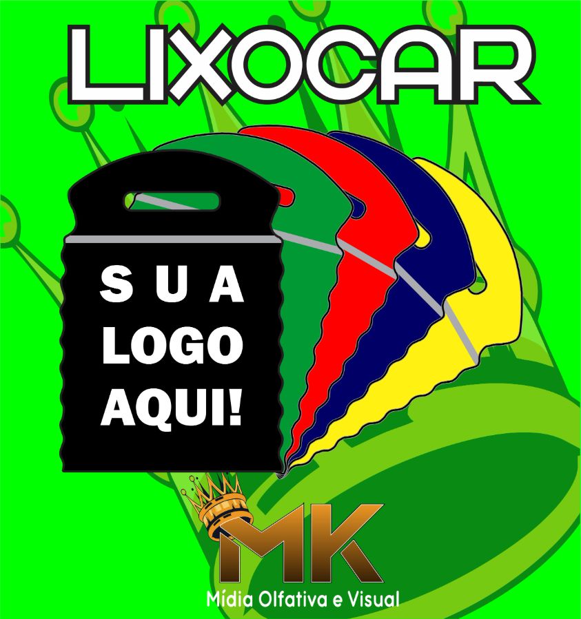 (600UN) PACK COM SEISCENTOS UNIDADES DE SACOLINHAS LIXOCARS PERSONALIZADAS