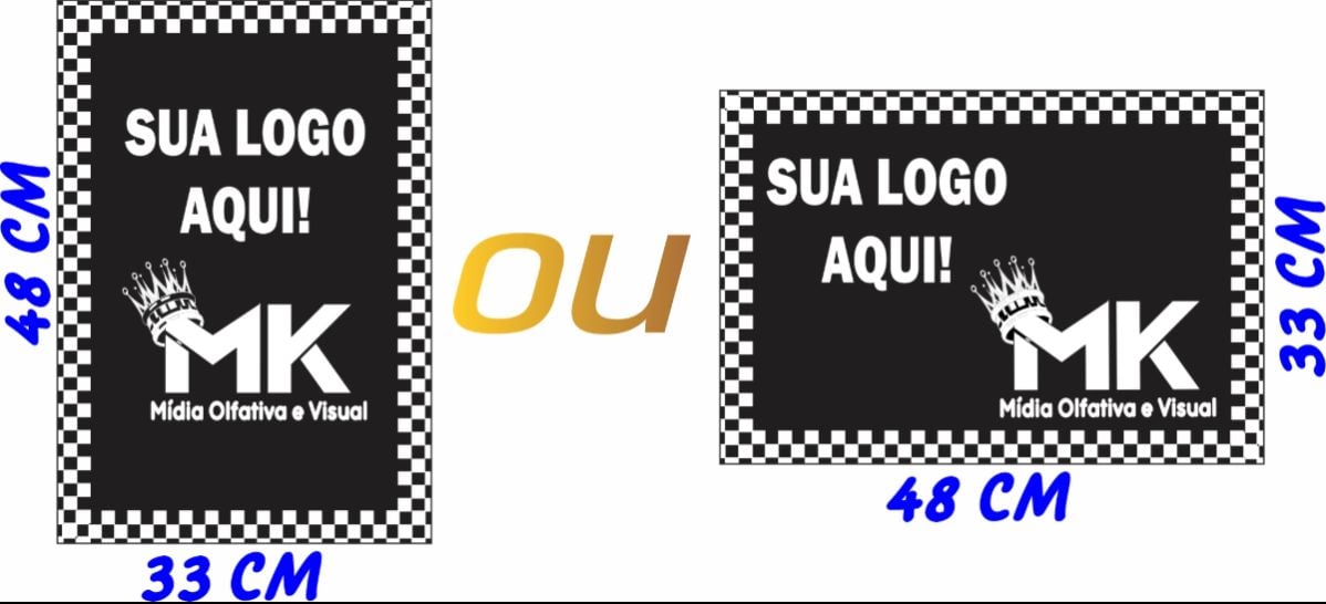 (1.000UN) Tapetes de Papel Personalizados (Chapado mais uma cor) 33x48CM