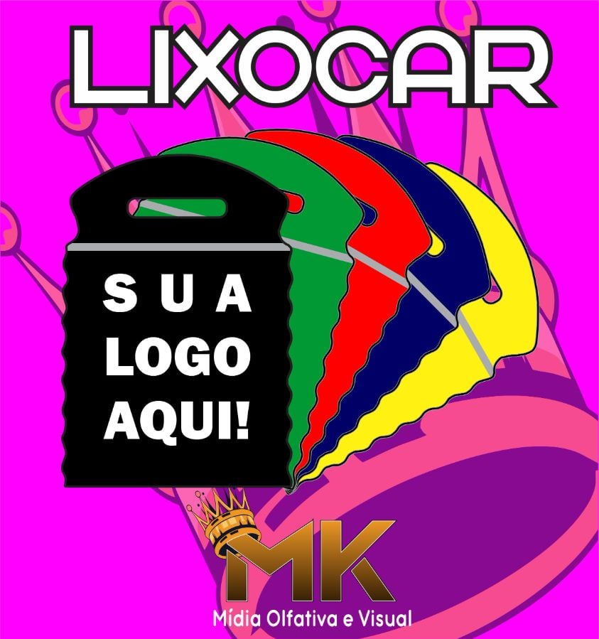 (400UN) PACK COM QUATROCENTOS UNIDADES DE SACOLINHAS LIXOCARS PERSONALIZADAS