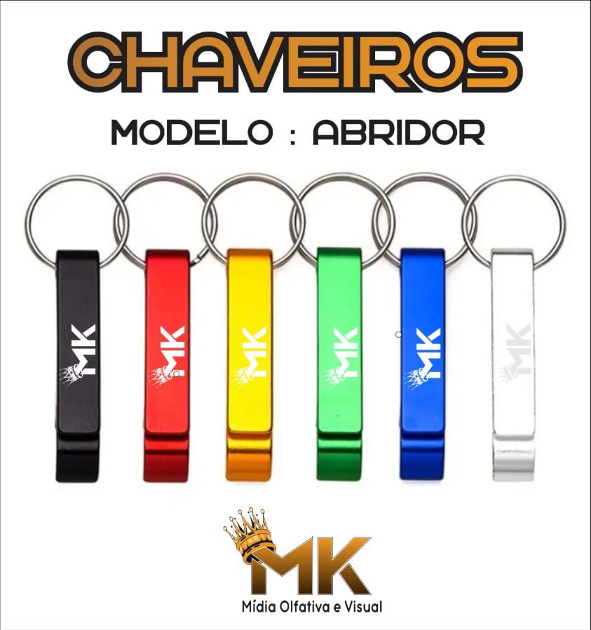 (100UN) CHAVEIRO ABRIDOR