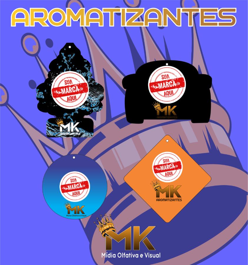(2.000UN) PACK COM DOIS MIL UNIDADES DE AROMATIZANTES PERSONALIZADOS