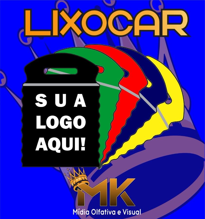 (800UN) PACK COM OITOCENTOS UNIDADES DE SACOLINHAS LIXOCARS PERSONALIZADAS