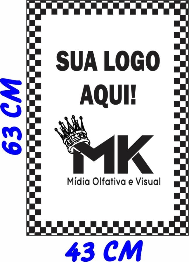 (1.000UN) Tapetes de Papel Personalizados (Uma cor, só traço) 43x63CM