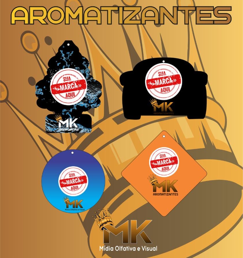 (5.000UN) PACK COM DOIS MIL UNIDADES DE AROMATIZANTES PERSONALIZADOS
