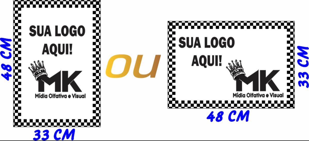 (1.000UN) Tapetes de Papel Personalizados (Uma cor, só traço) 33x48CM
