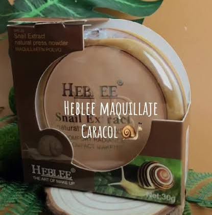 Maquillaje en polvo Heblee Snail Extract