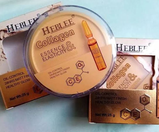 Maquillaje en polvo Heblee Collagen