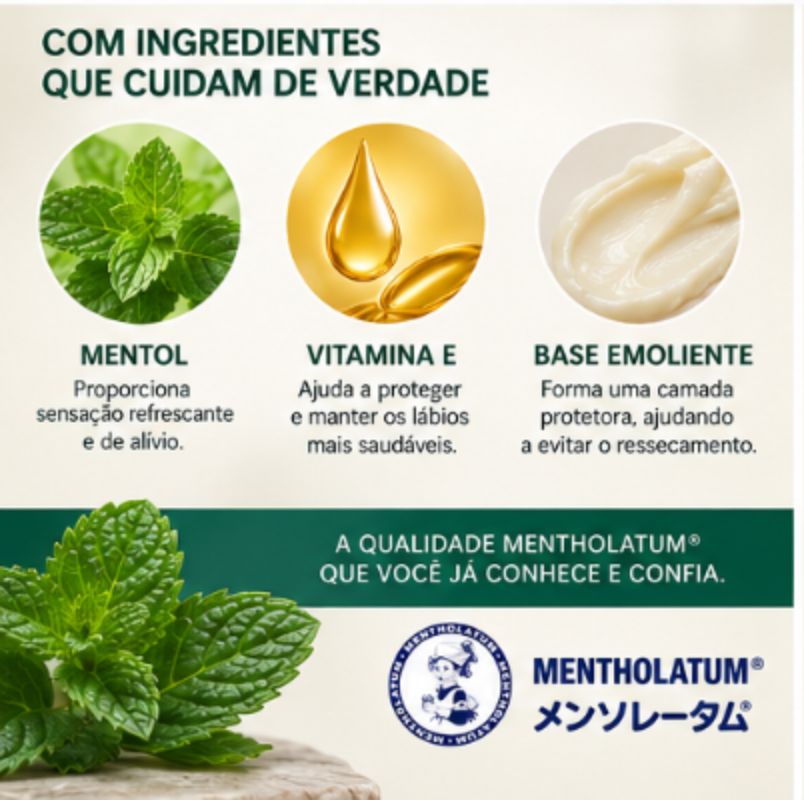 Mentholatum Medicated Lip Stick – Protetor Labial Japonês 4g