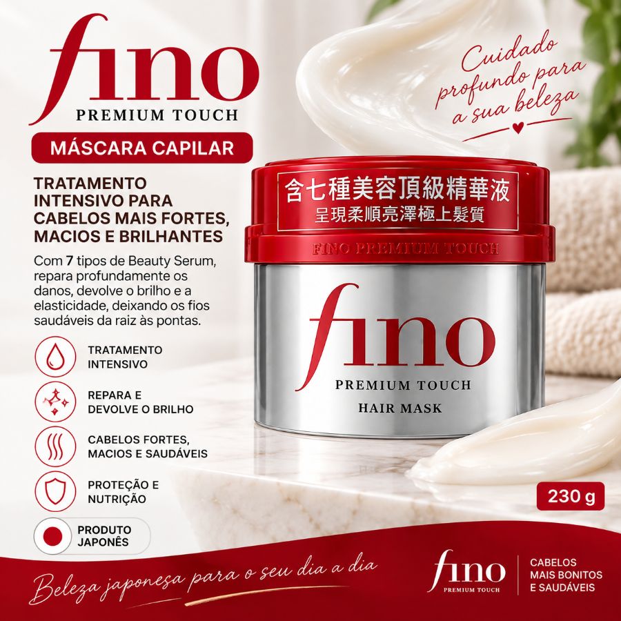 Fino Premium Touch Hair Mask – Máscara Capilar 230 g 🇯🇵