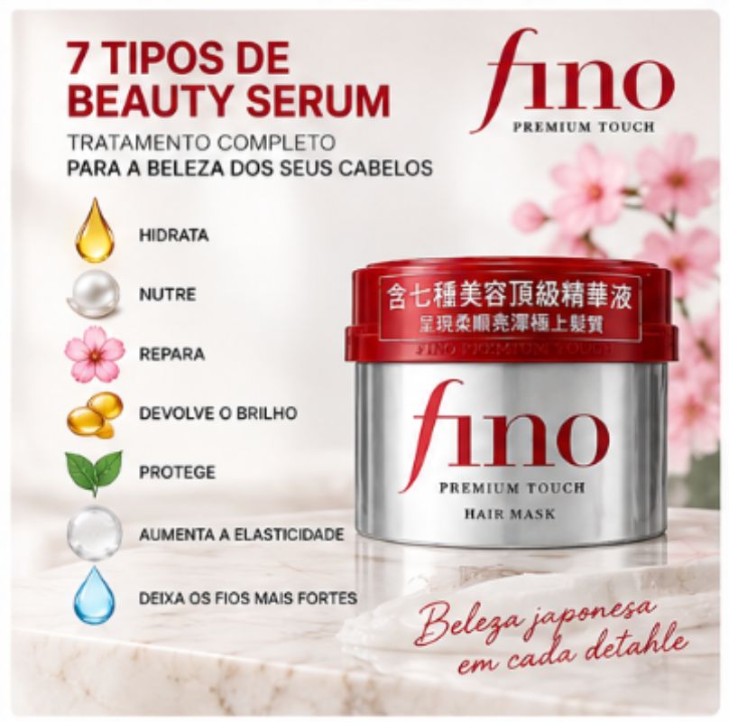 Fino Premium Touch Hair Mask – Máscara Capilar 230 g 🇯🇵