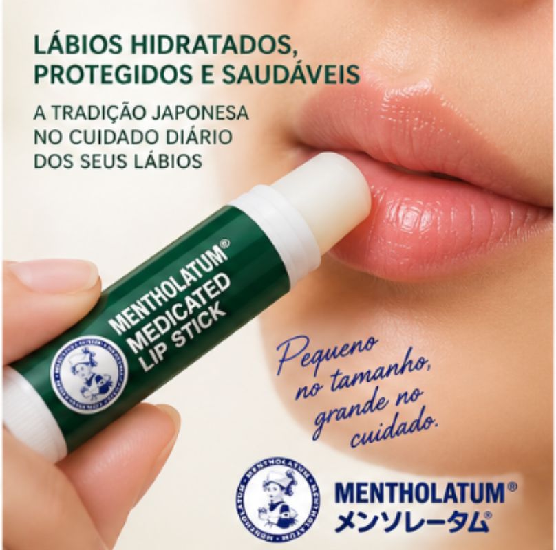 Mentholatum Medicated Lip Stick – Protetor Labial Japonês 4g