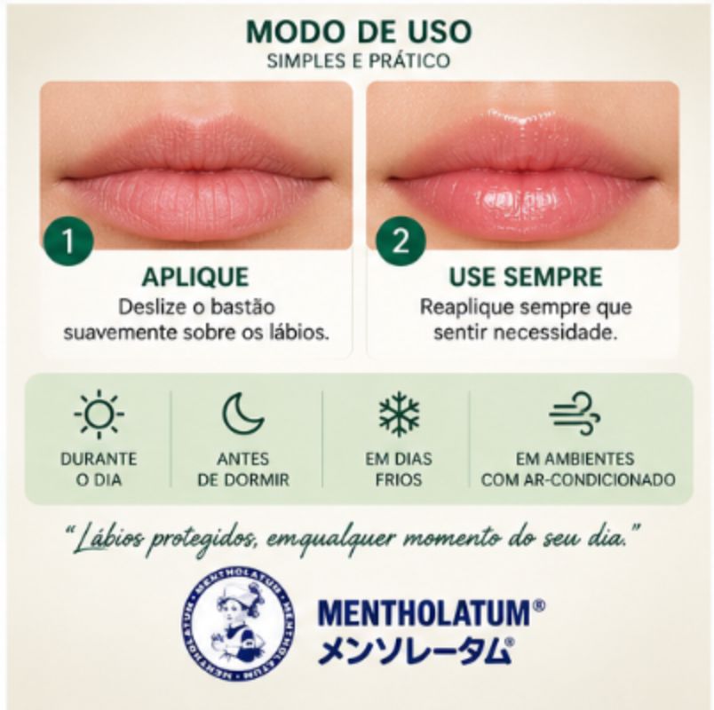 Mentholatum Medicated Lip Stick – Protetor Labial Japonês 4g