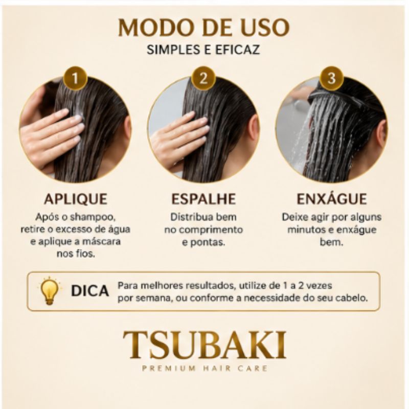 TSUBAKI Premium EX Repair Mask – Máscara Capilar 180 g 🇯🇵