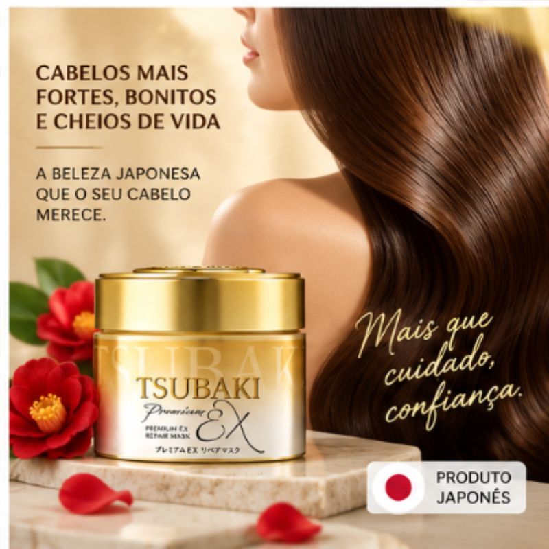 TSUBAKI Premium EX Repair Mask – Máscara Capilar 180 g 🇯🇵