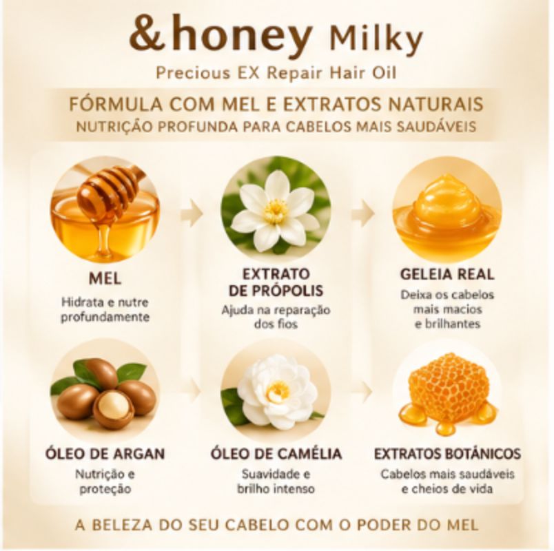 &honey Milky Precious EX Repair Hair Oil 100ml 🇯🇵