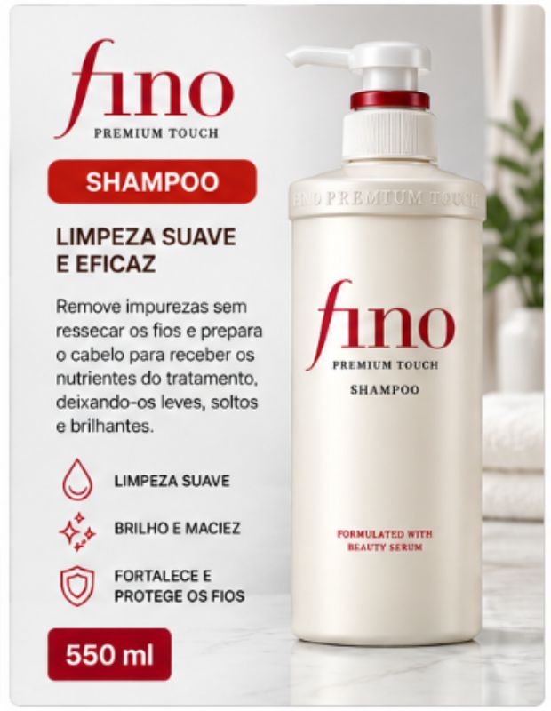 Fino Premium Touch – Kit Shampoo + Condicionador 550 ml 🇯🇵