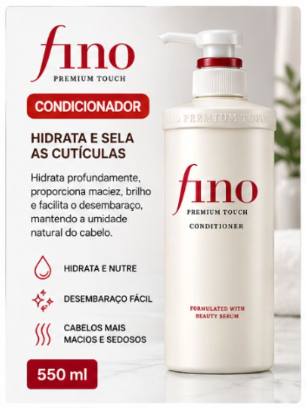 Fino Premium Touch – Kit Shampoo + Condicionador 550 ml 🇯🇵