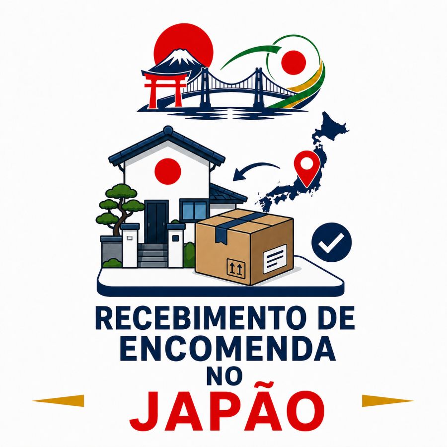 Recebimento de encomenda no Japão