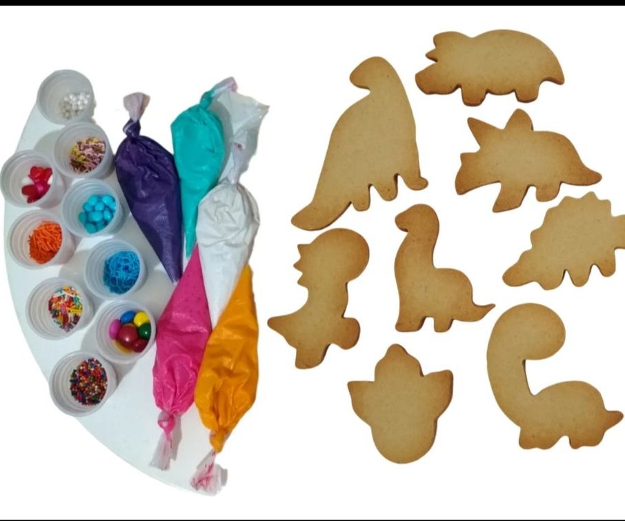 Kit de galletas para decorar Dinosaurios
