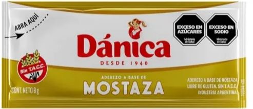 Aderezo Mostaza Dánica 9g x 192 sob