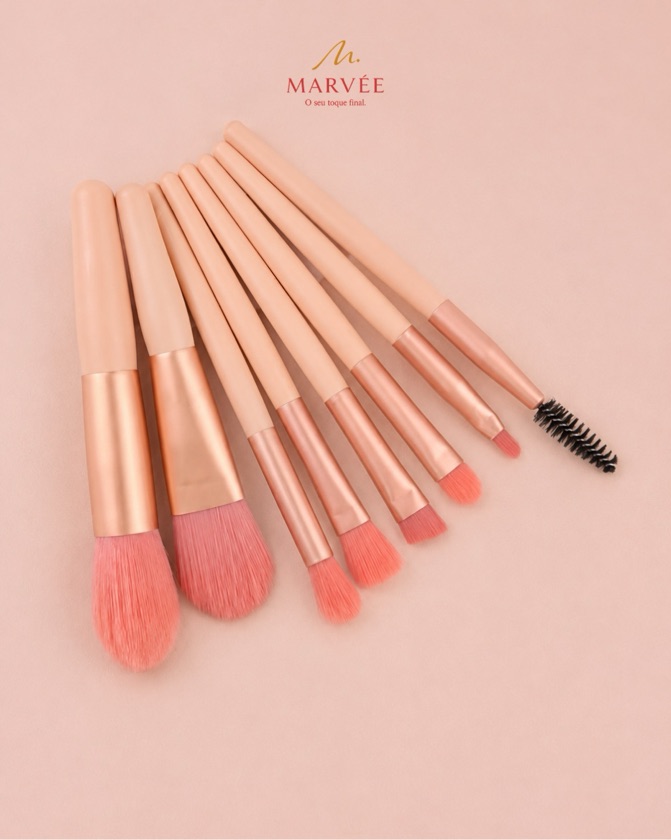 Kit com 8 Mini Pincéis