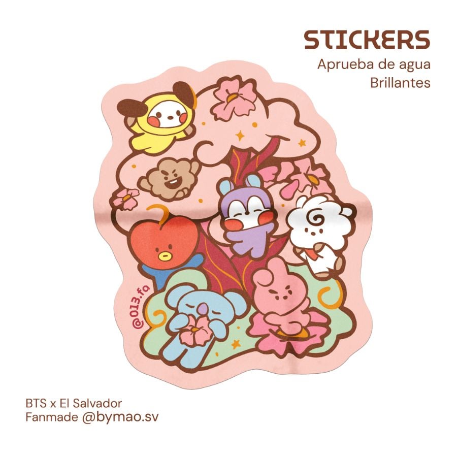 Bitilishuat Sticker Rosa • Brillante