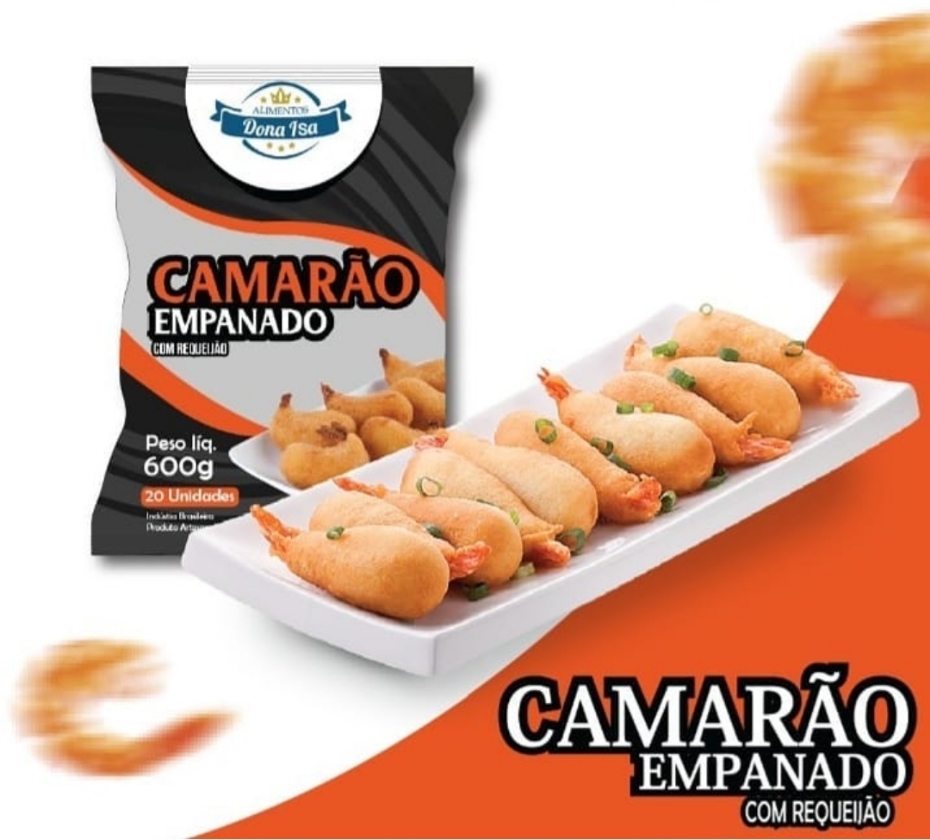 CAMARÃO EMPANADO COM REQUEIJÃO "A FAMOSA COXINHA DE CAMARÃO"