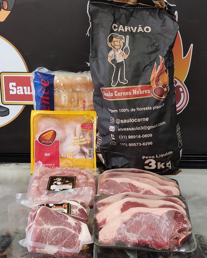 KIT CHURRASCO COM 2KG CONTRA FILÉ