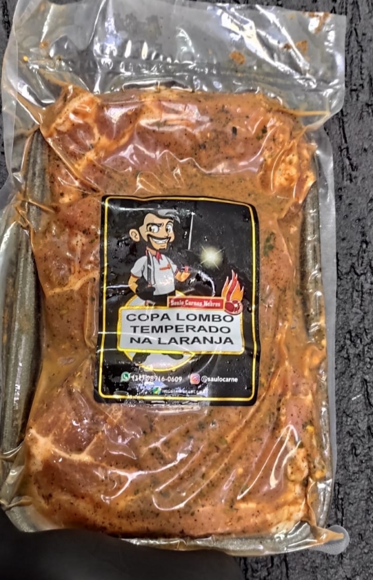 COPA LOMBO SUÍNO CORTADO PARA GRELHA TEMPERADO NA LARANJA