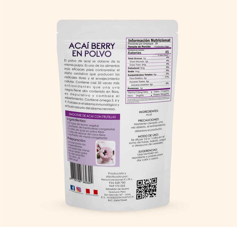 ACAÍ BERRY 200g (kera)