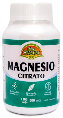 CITRATO DE MAGNESIO 100 CAP (bioaurora)