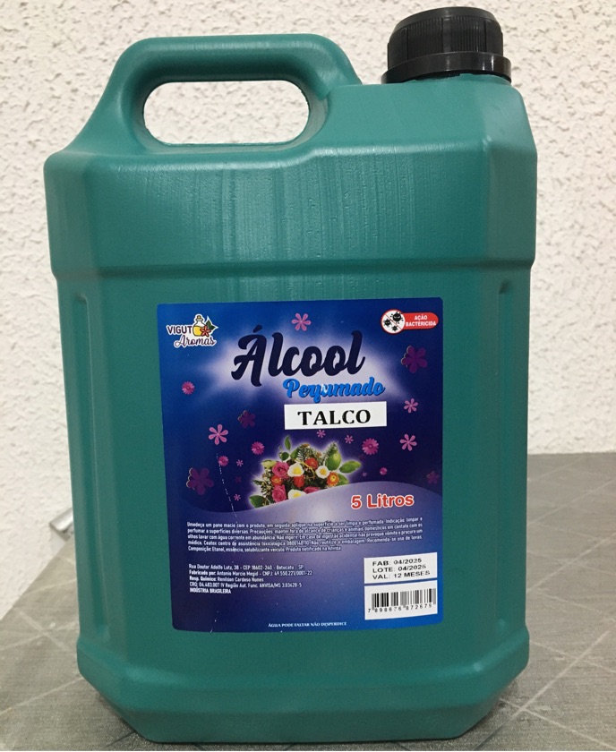 Álcool Perfumado Talco 5L - Vigut