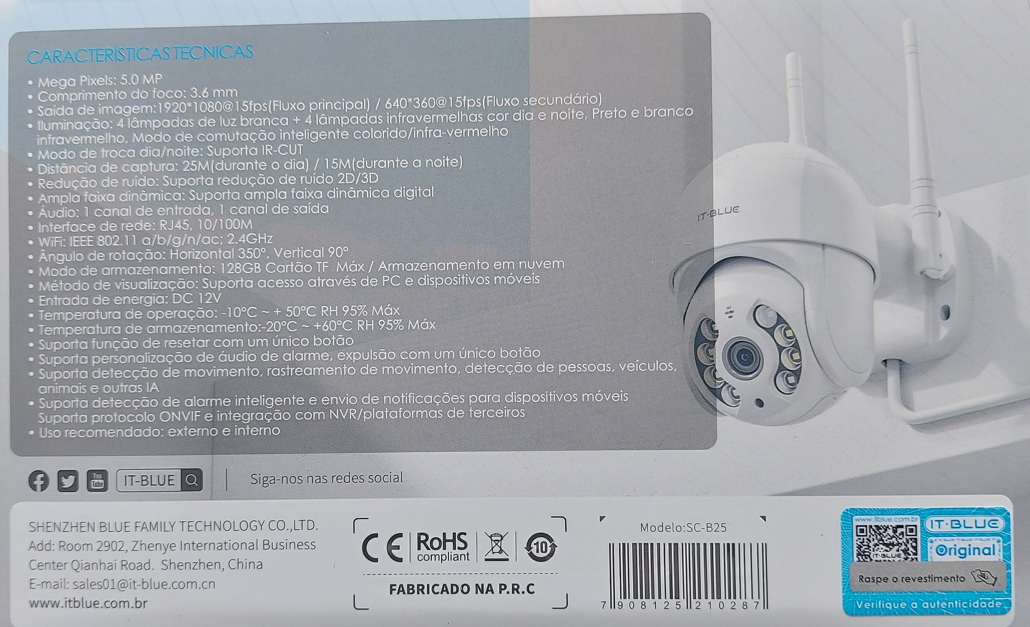 Câmera externa IT Blue SC - B25