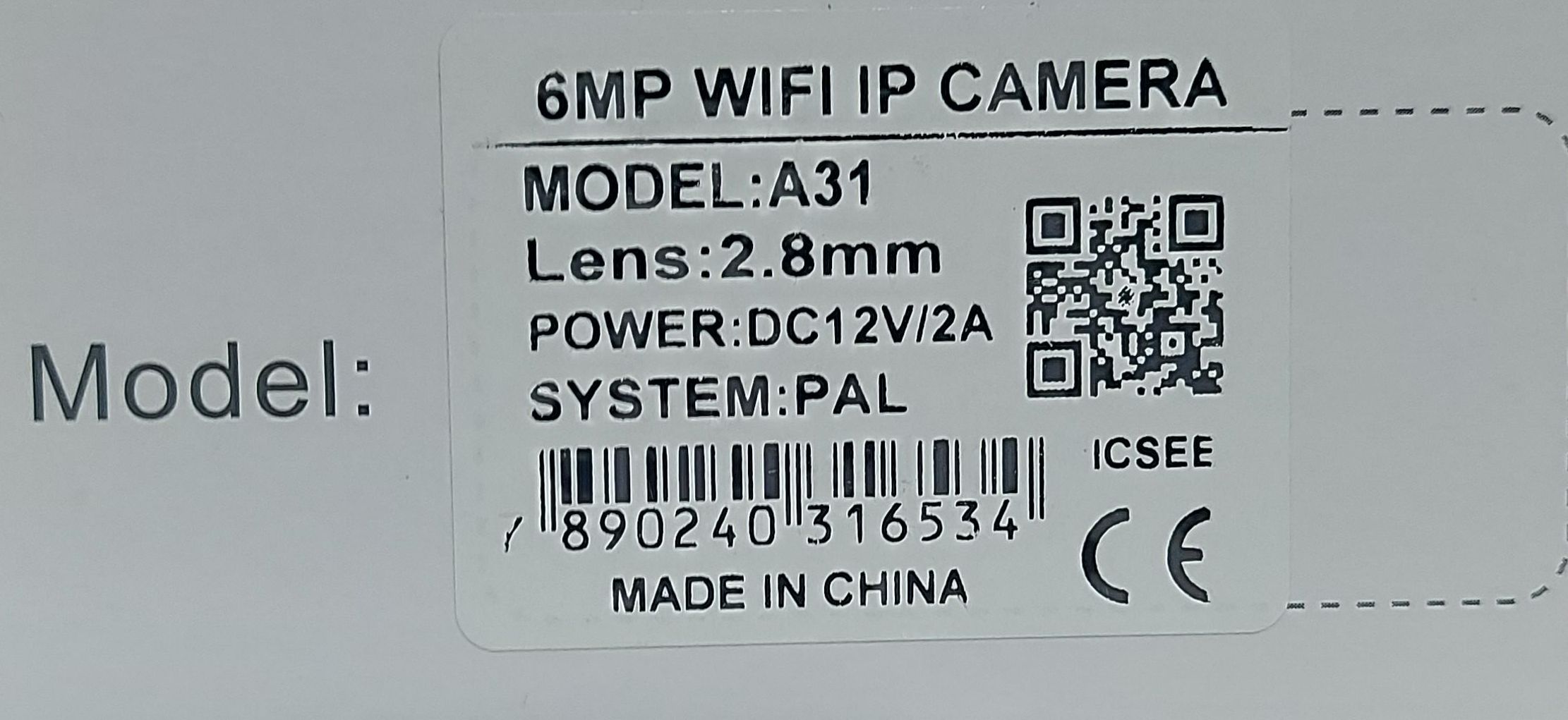 Câmera ip 2 lentes A31