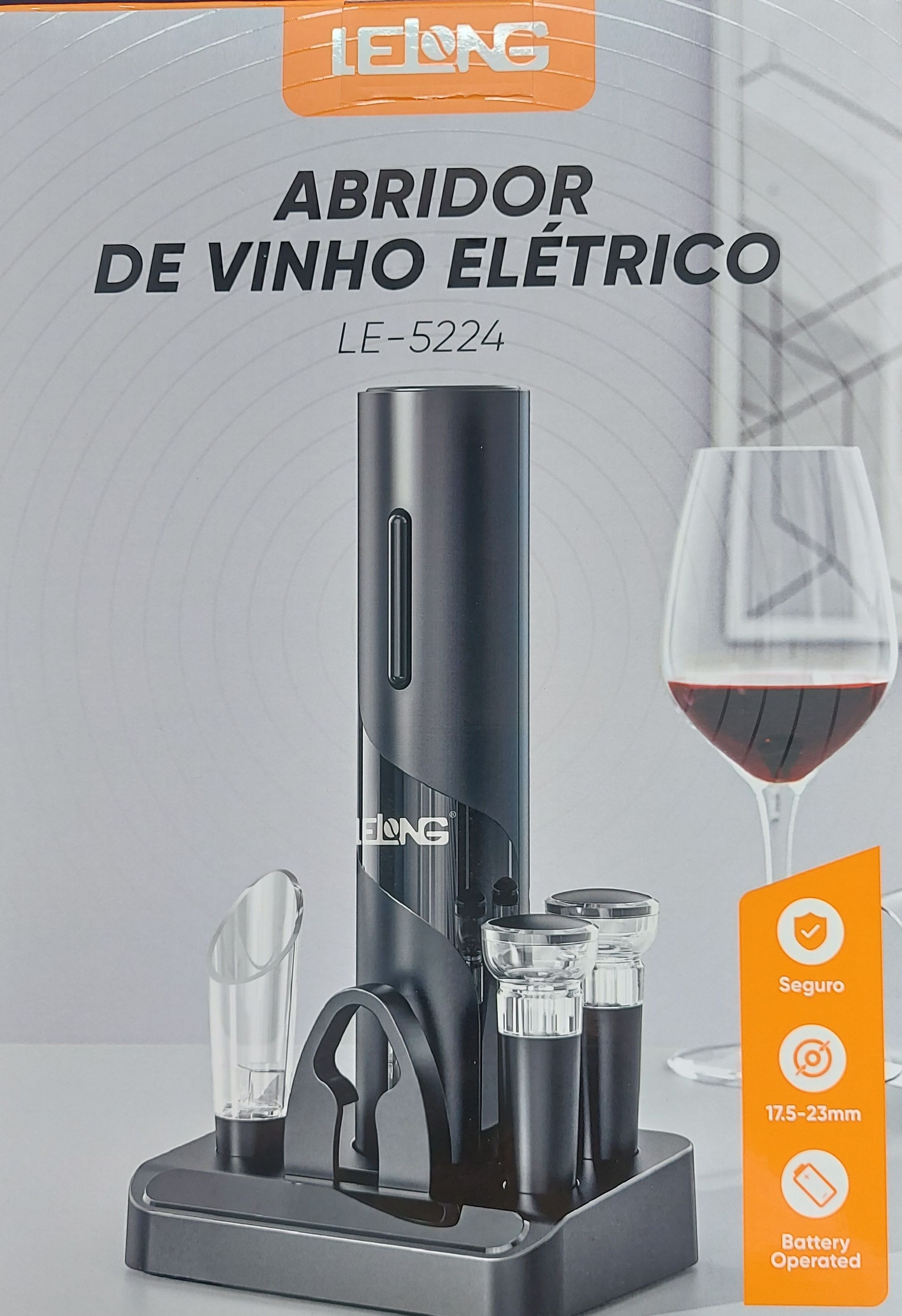 Abridor de vinho elétrico