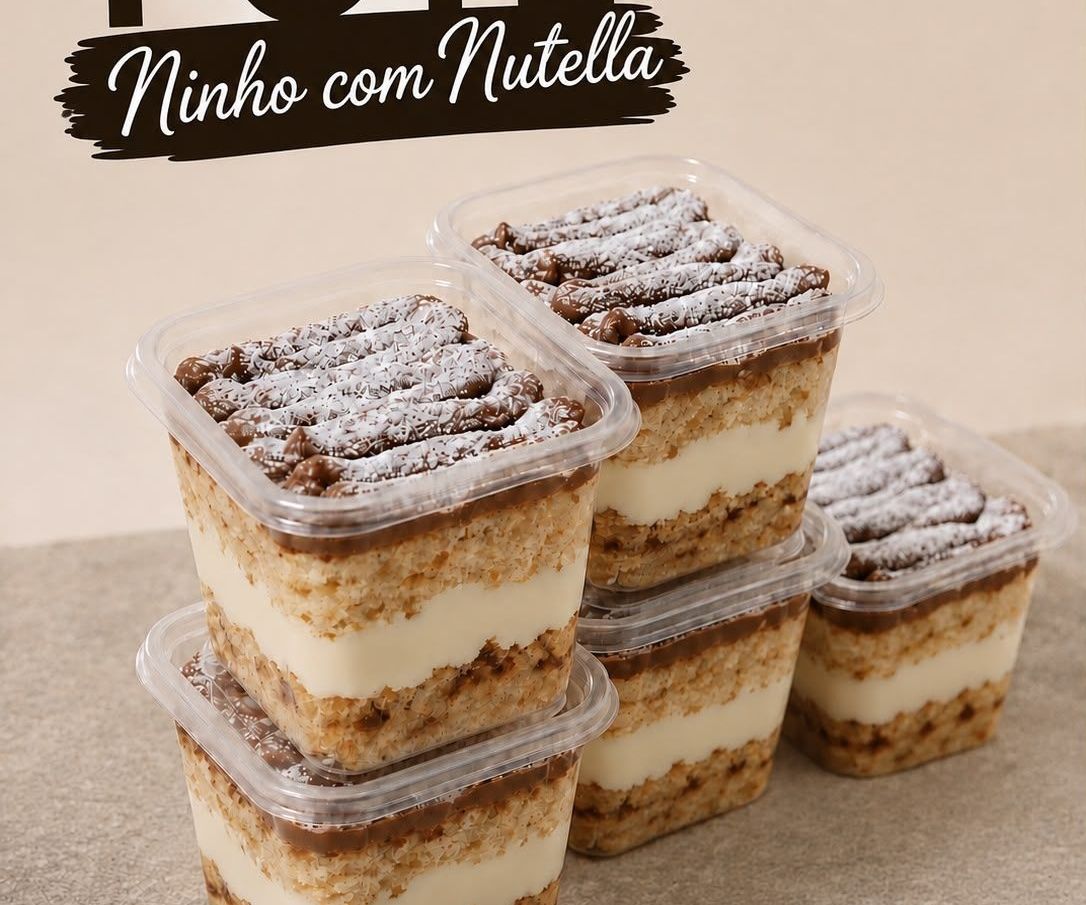 Bolo de Ninho com Nutella