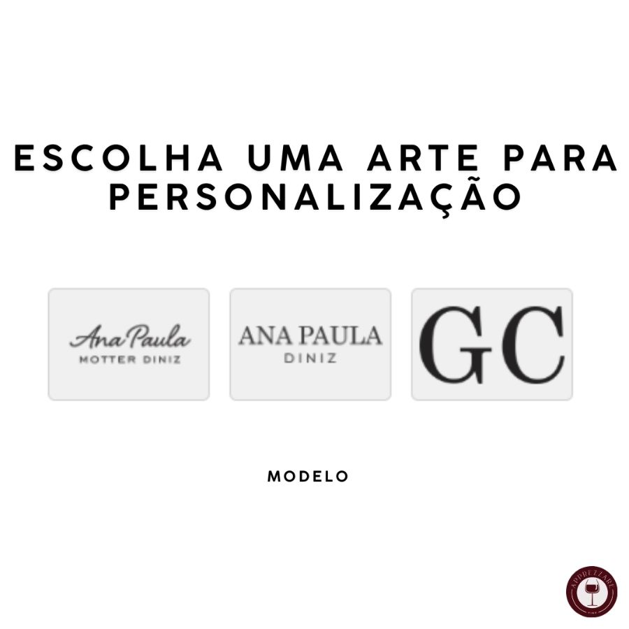 Embalagem para Vinho Personalizada Preto