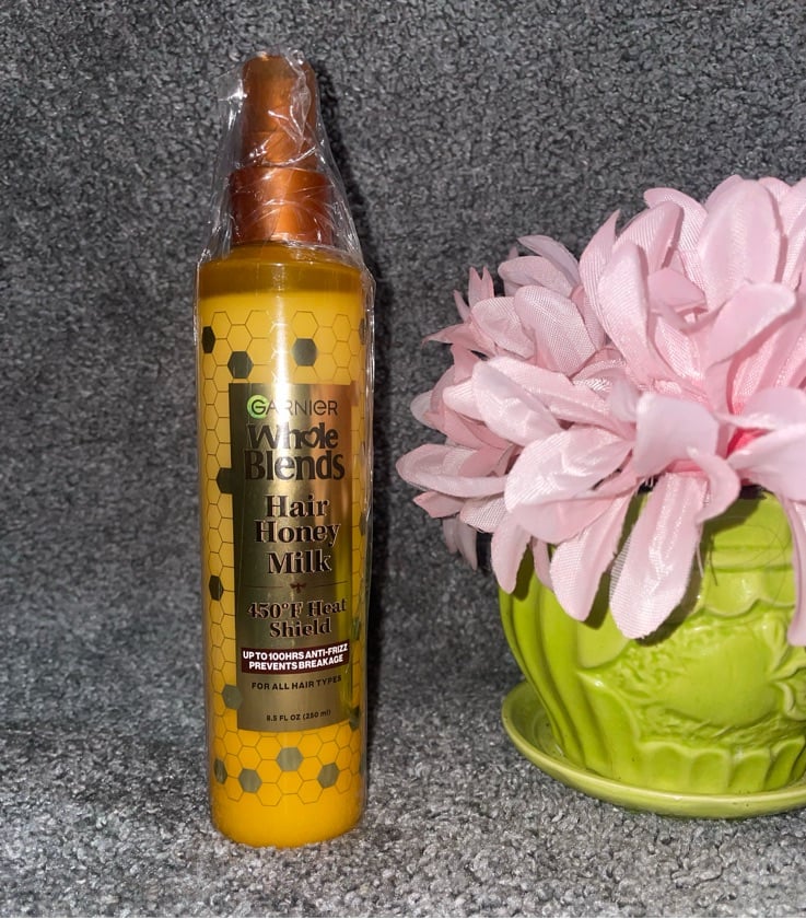 Garnier Whole Blends Hair Honey Milk 450°F Heat Shield