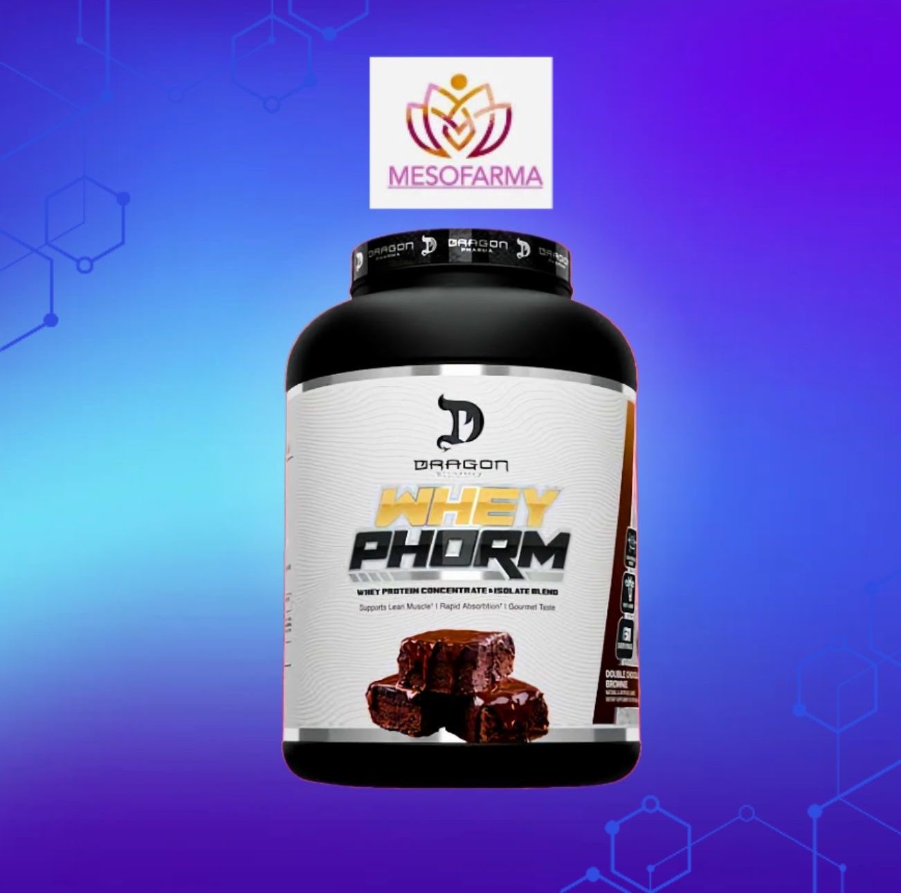 Dragon Wheyphorm 5 Lbs 61 servicios Double Chocolate Brownie