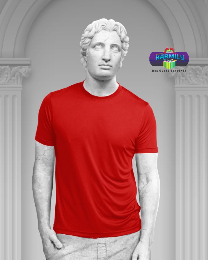 1.4 Playera-Blusa Rojo Unisex piel de durazno