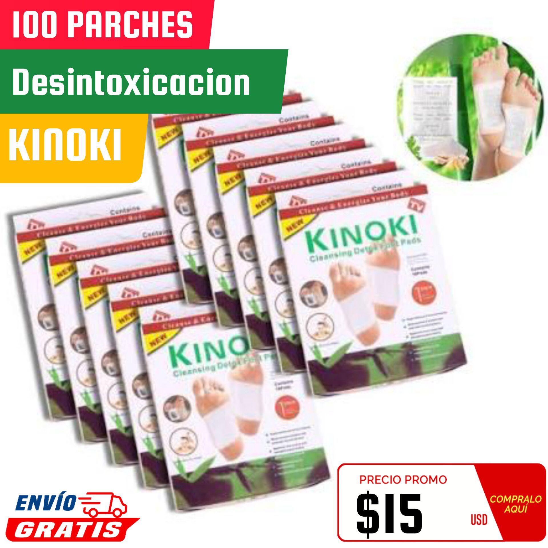 100 PARCHES Desintoxicante 📨𝐄𝐧𝐯𝐢𝐨 𝐆𝐫𝐚𝐭𝐢𝐬