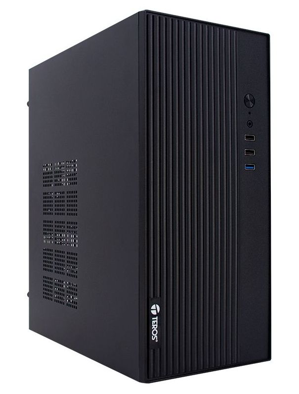 Case TEROS TE-1035S, Mini Tower ATX, 250 W, USB 3.0 / 2.0, audio HD, negro