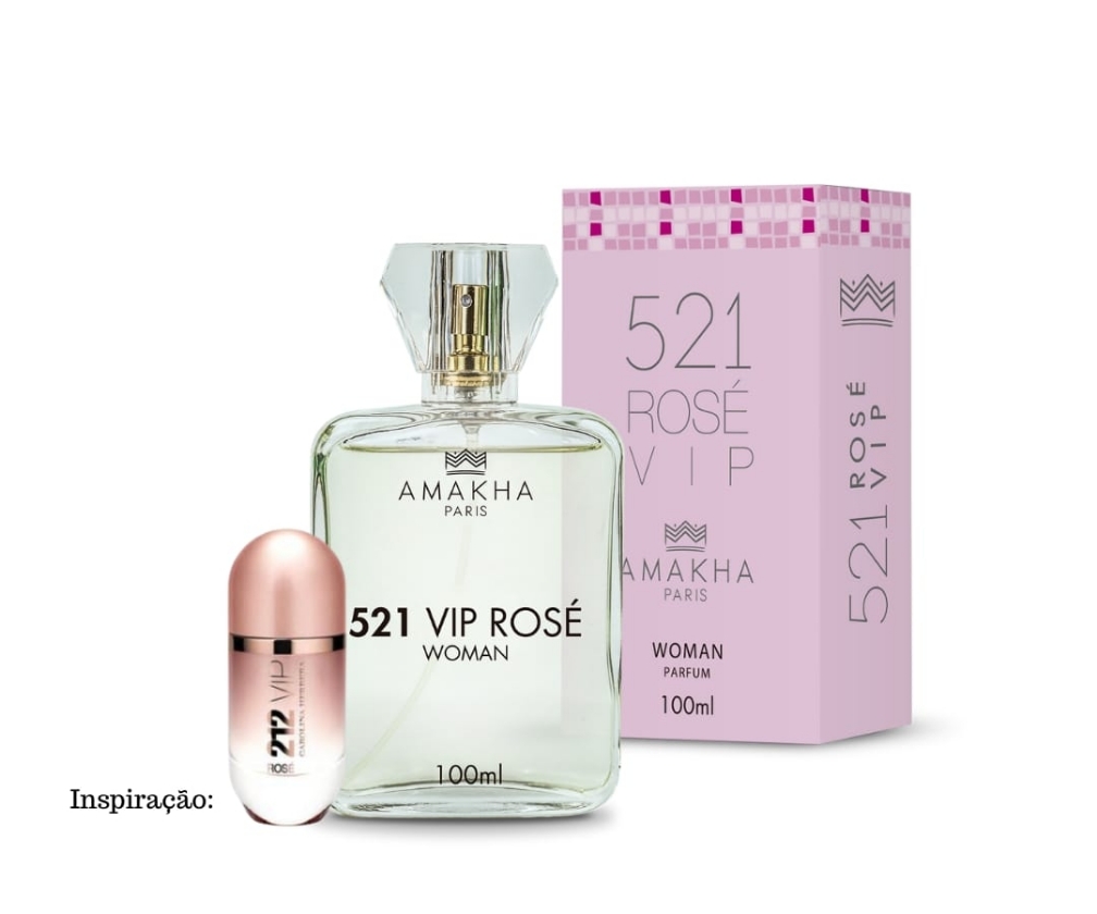 Perfume Feminino 521 Vip Rose 100ml