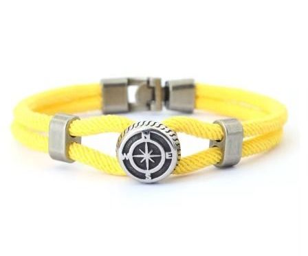 Pulsera de brújula para Hombre M 20.5cm 8.1Inch