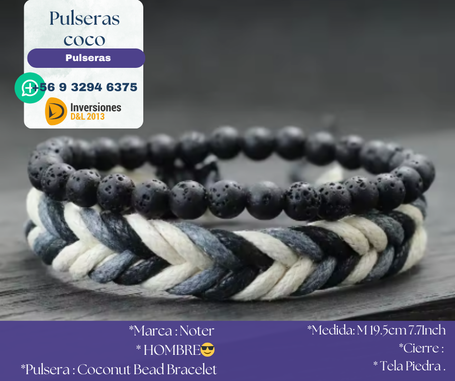 Pulsera Coco El tamaño se puede personalizar