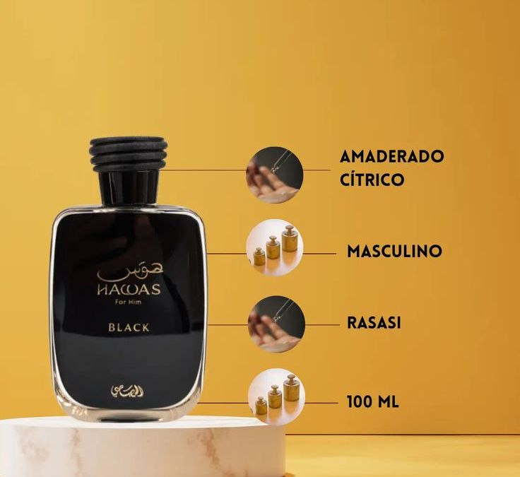 Hawas Black Rasasi para Hombres