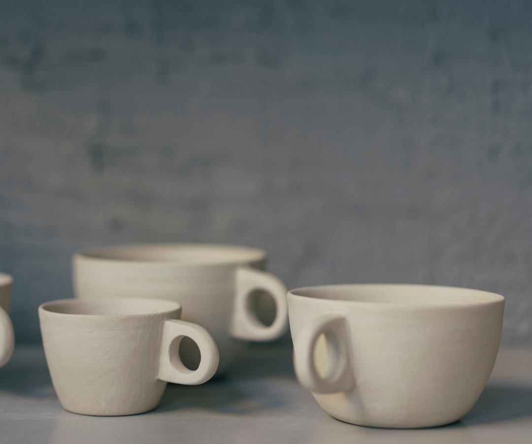 Small Clay Mug Set (3 piece)
