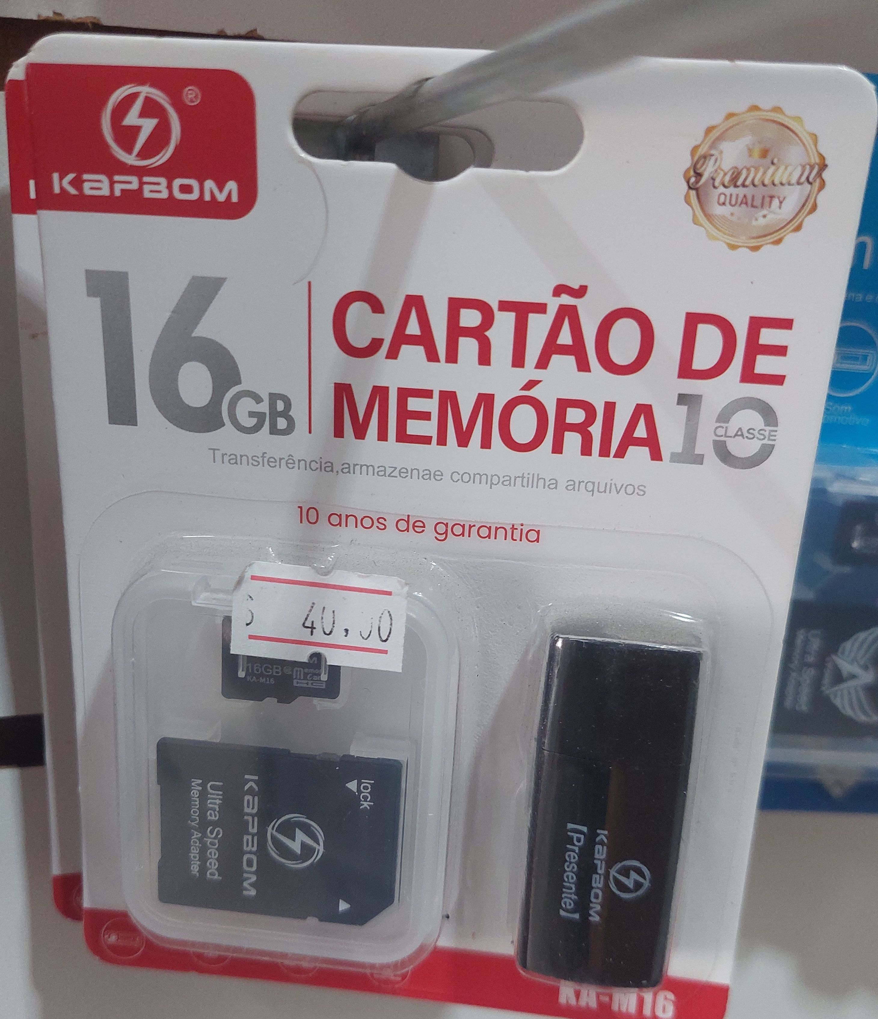 Cartão de Memória 16 Gb